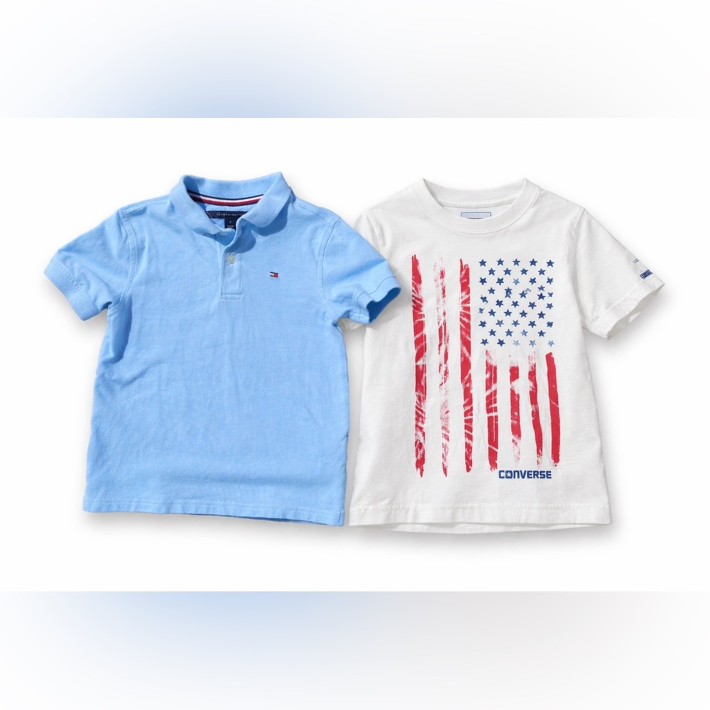 Size 7 Boys Bundle – Tommy Hilfiger Polo & Converse Tee